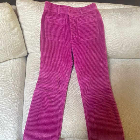 Apiece Apart fuchsia corduroy pants size 0 - Picture 5 of 6